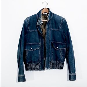 Michael Kors Retro Fur-Lined Denim Jacket